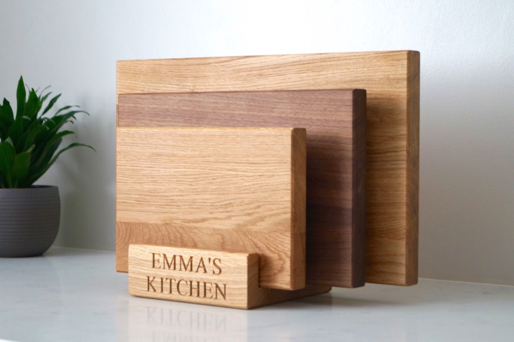 personalised valentines day gifts - engraved oak chopping boards