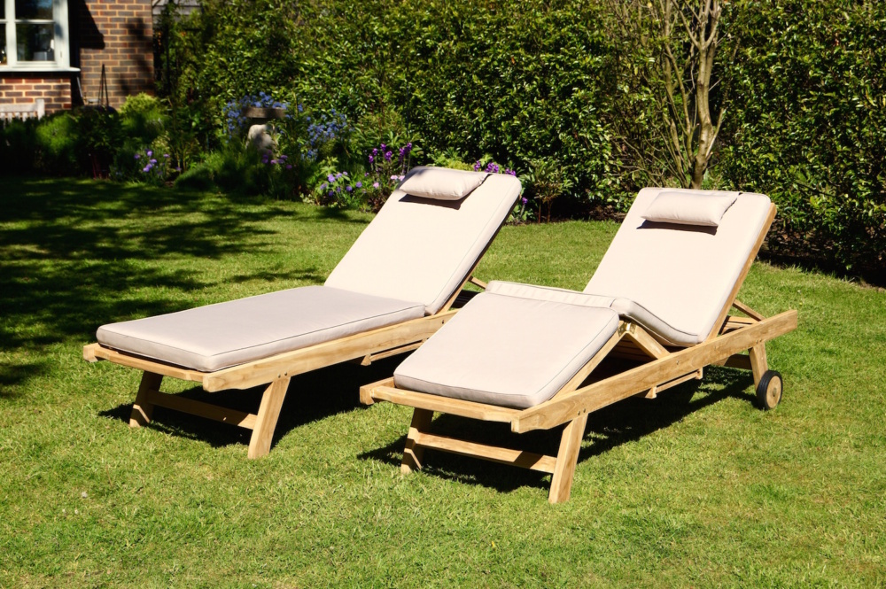 reclining-wooden-sun-loungers-with-cushions-makemesomethingspecial.com