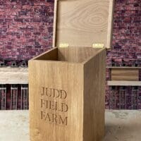 engraved-oak-post-box-on-post