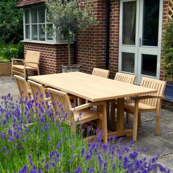 handmade-wooden-outdoor-garden-table