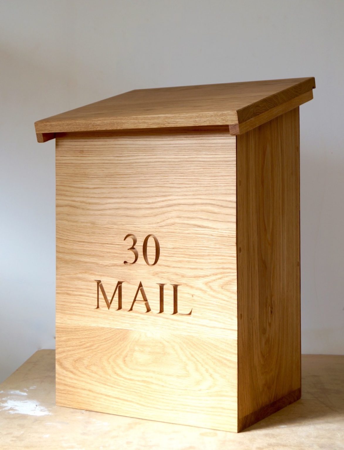 Personalised Wooden Post Box With Lock | MakeMeSomethingSpecial