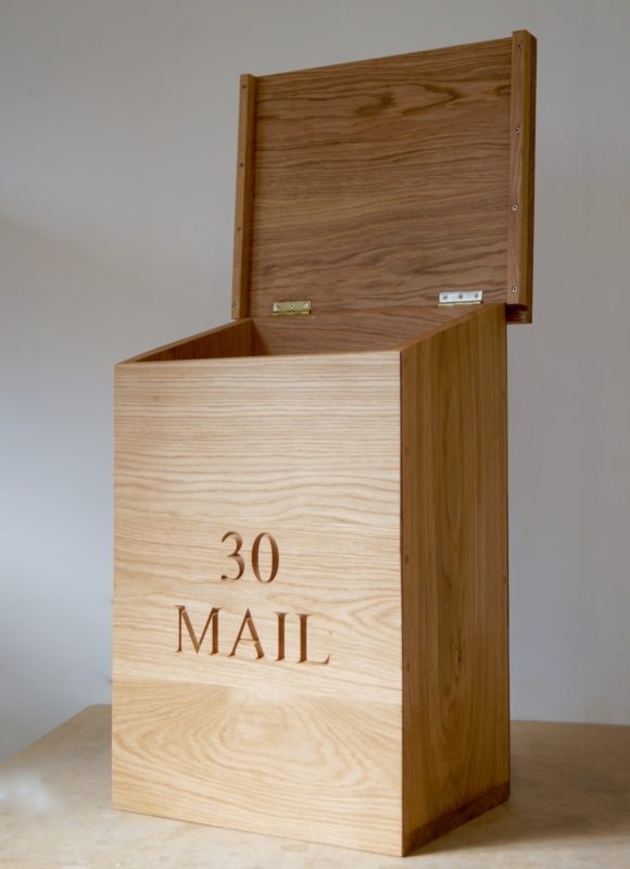 Personalised Wooden Post Box With Lock MakeMeSomethingSpecial