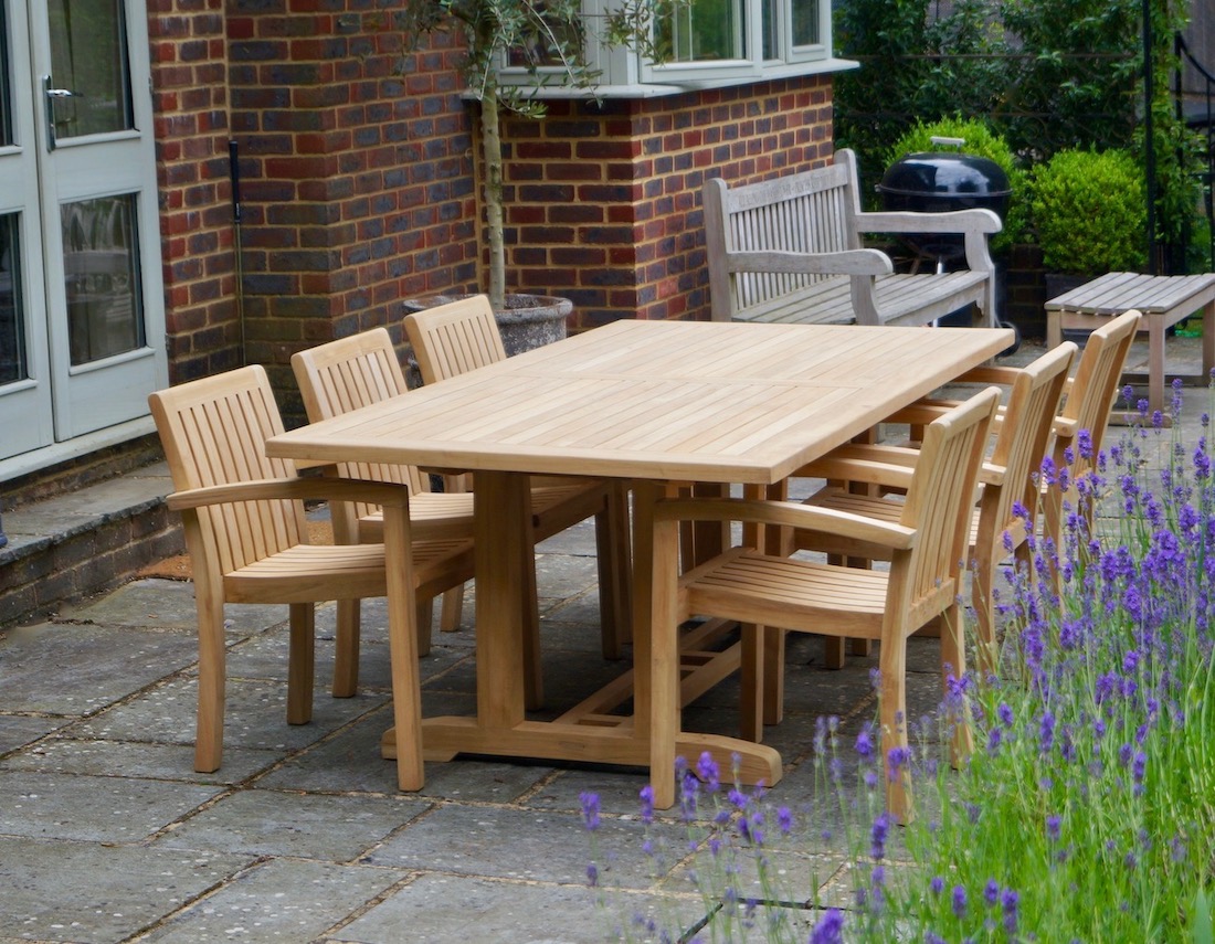 teak-table-set-with-chairs-makemesomethingspecial.com
