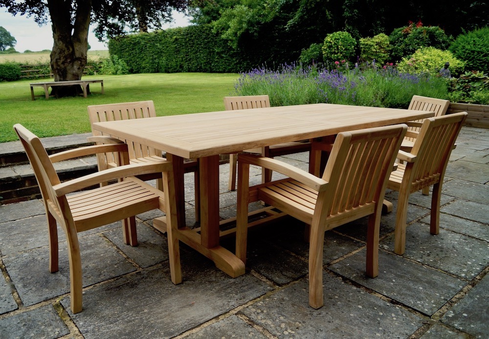 teak-table-with-six-chairs-makemesomethingspecial.com
