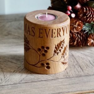 festive-christmas-wooden-tea-light-candle-stand