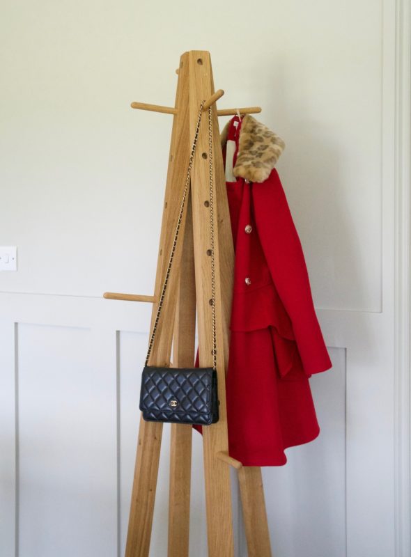 Handmade Oak Coat Rack Stand