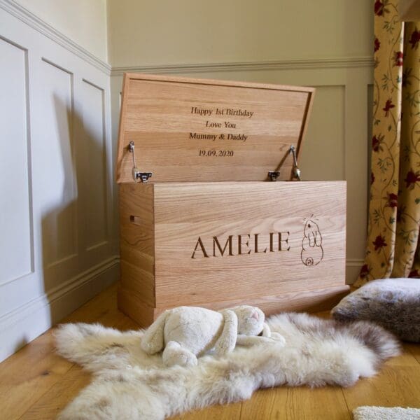 Personalised Wooden Toy Boxes