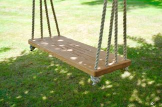 Large Engraved Oak Porch Swing | MakeMeSomethingSpecial.com