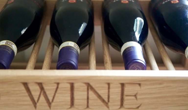 Bespoke Engraved Oak Wine Rack | MakeMeSomethingSpecial.com