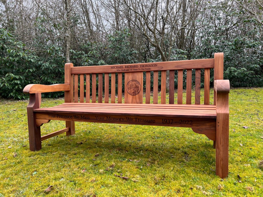 Bespoke-engraved-bench-with-logo