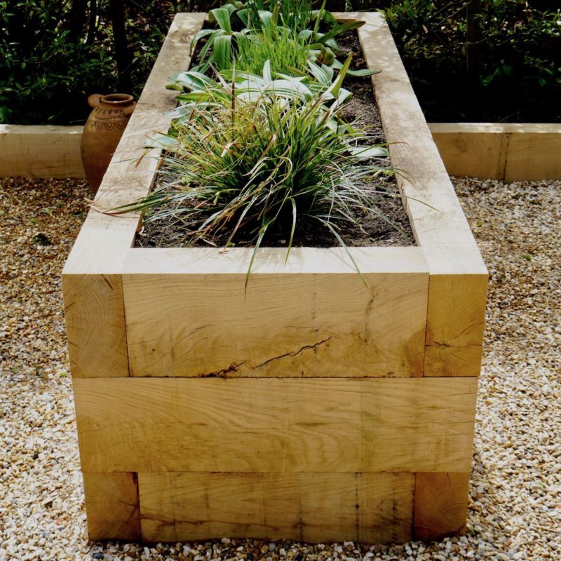 Oak Sleeper Raised Flower Bed Kits MakeMeSomethingSpecial