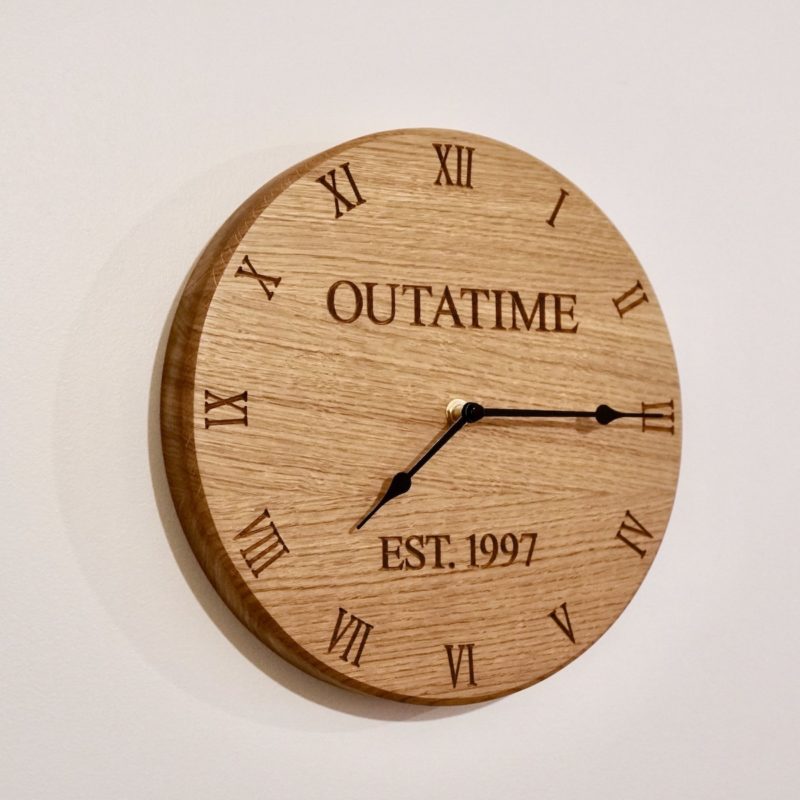 engraved-oak-wall-clock
