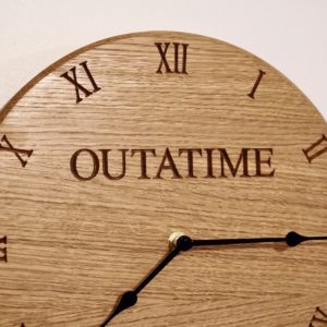 personalised-oak-wall-clock