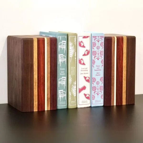 personalised-wooden-stripy-bookends