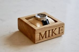 personalised-wooden-watch-storage-tray-uk