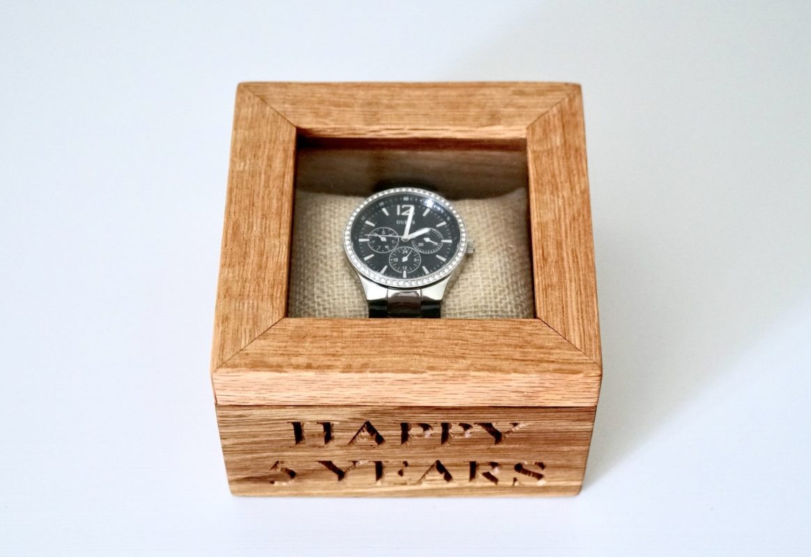Personalised Wooden Watch Box