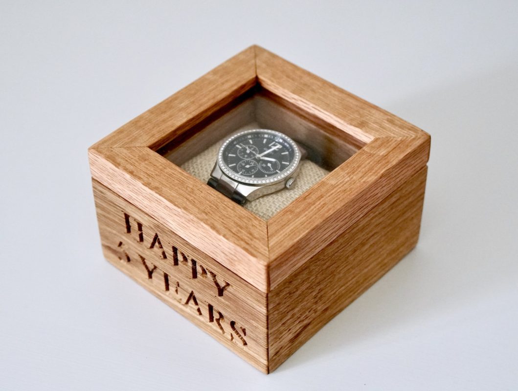 Personalised Wooden Watch Box