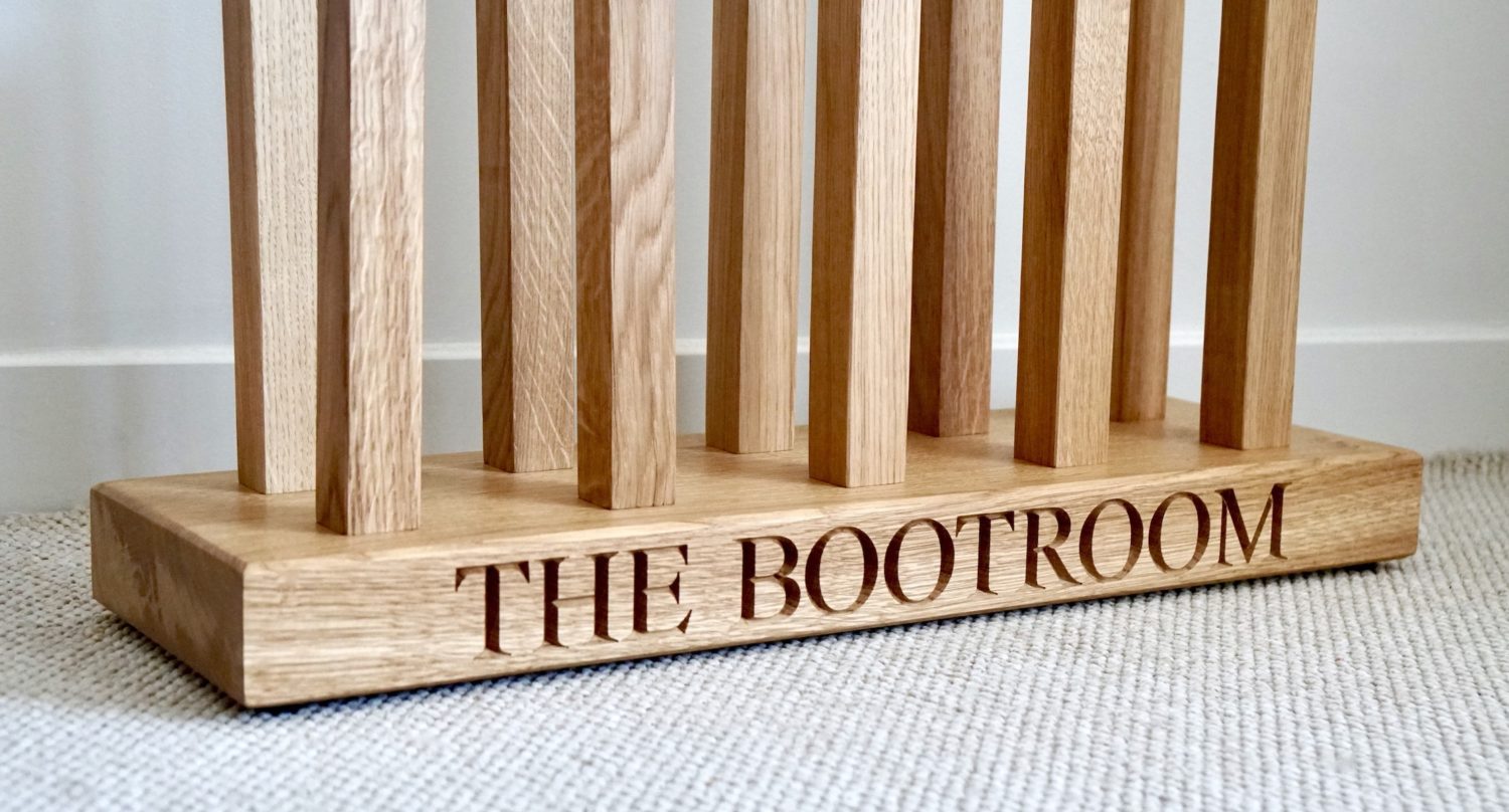 engraved-wooden-boot-stand
