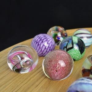 Luxury Solitaire Board with handmade marbles