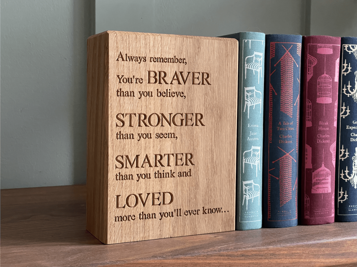 wooden-bookends