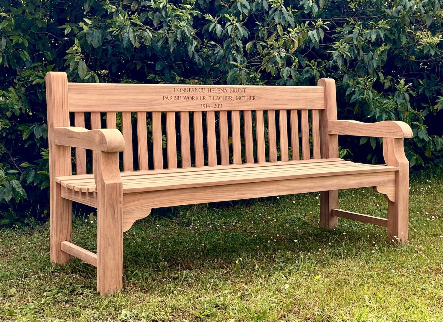 personalised-large-teak-bench