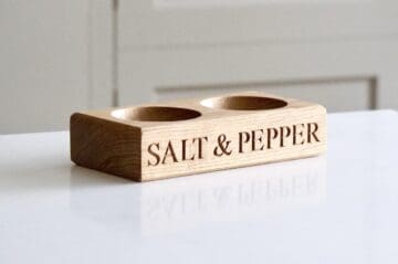 Wooden Salt and Pepper Bowls