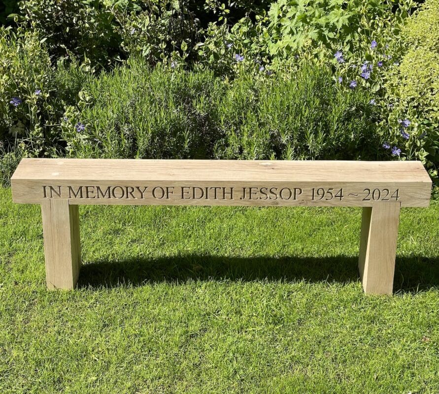 engraved-oak-sleeper-bench