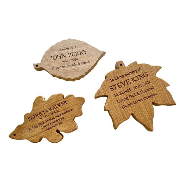 personalised-wooden-memorial-leaves