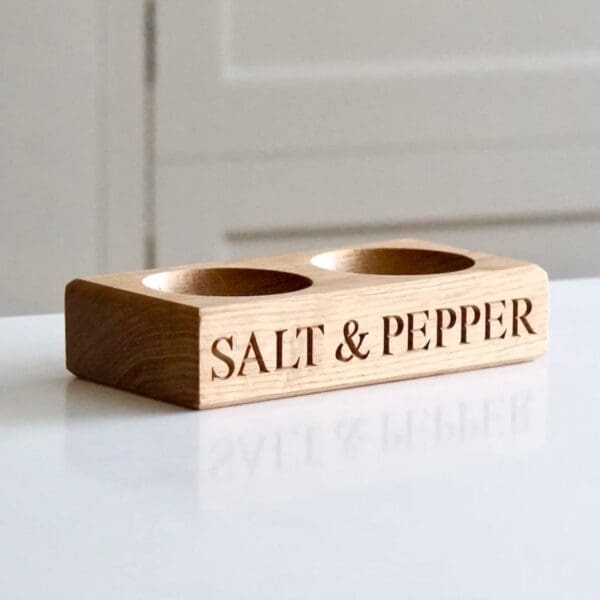 Wooden Salt and Pepper Bowls