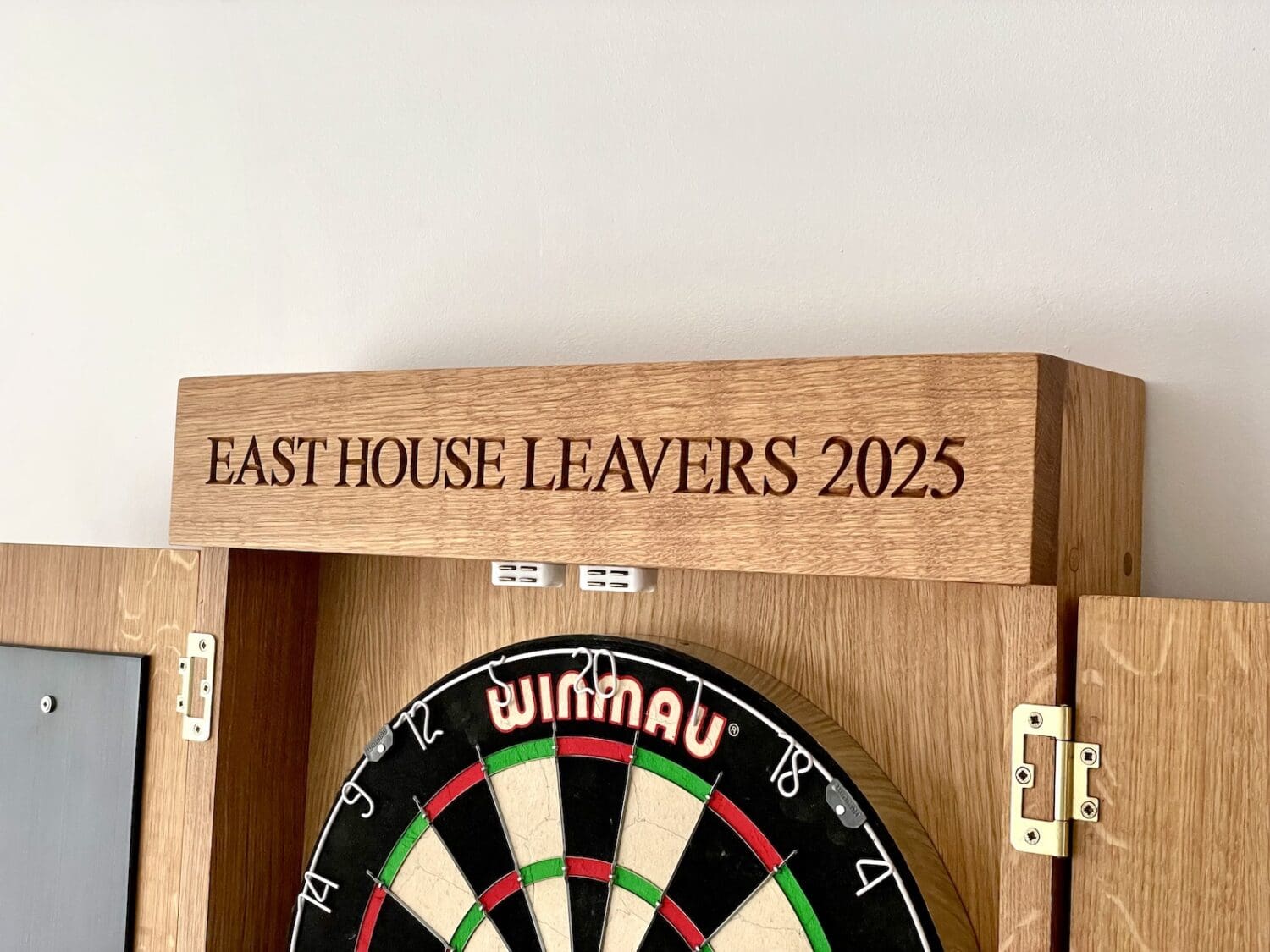 Handmade-dartboard-display-cabinet