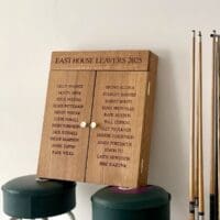 Oak Dartboard Display Case | MakeMeSomethingSpecial.com